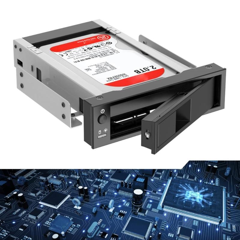 Wewnętrzna 3,5-calowa mobilna kieszeń beztaszkowa Hot Swap mobilna kieszeń ROM 3,5-calowy wewnętrzny dysk twardy adapter SSD