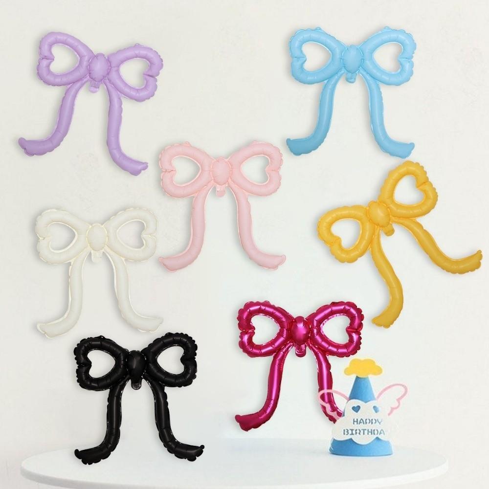 10pcs/set Cut-Out Bows Aluminum Foil Balloons Colorful Photo Props Ballons  Party Supplies