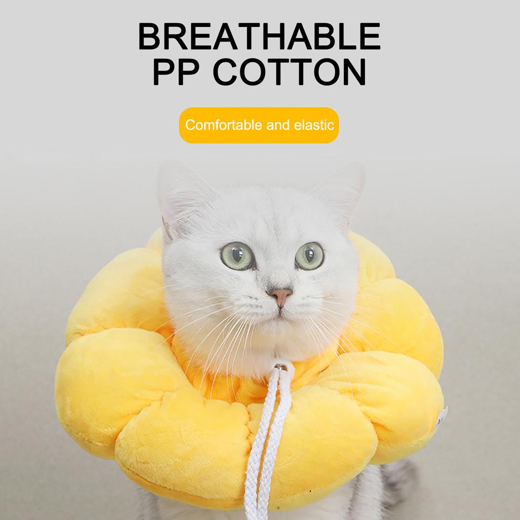 Sun Flower Elizabeth Ring Cat Lick  Collar Pet Supplies Dog Neck Cover Cat Head