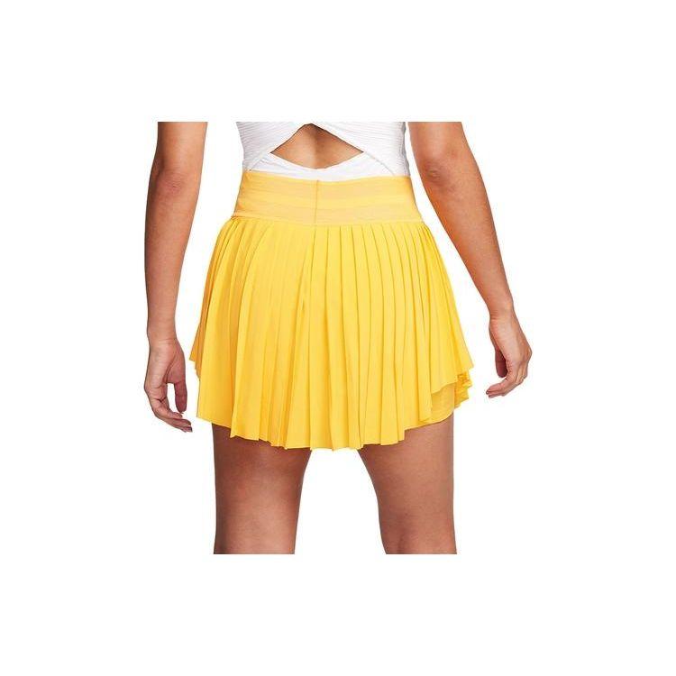 Nike Soft Breathable High-Waisted Pleated Casual Skirt Women skirts Yellow DR6854-717
