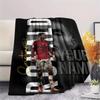 1PC Custom Name Cristiano Ronaldo Patterned Flannel Blanket Suitable For All Seasons for Home Decor Warmth and Comfort Gifts Holiday Present_xia
