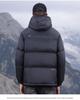 Men's Hooded Down Jacket - Winter 2025 Fashion: Short, Thick, High Loft, Warm Puffer Coat