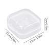 10Pcs Mini Storage Box Transparent Square Plastic Case Earring Ring Jewelry Packaging Portable Grocery Storager