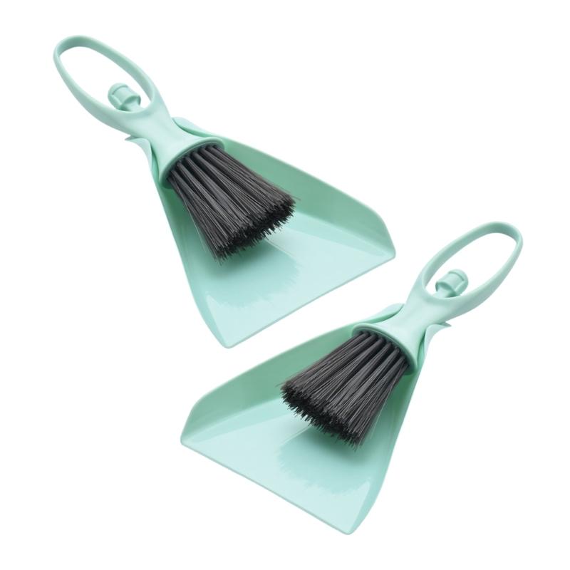 2 Pack Space Efficient Cleaning Set Not Slip Handle Dense Design For Desktop Small Districts Maintenance