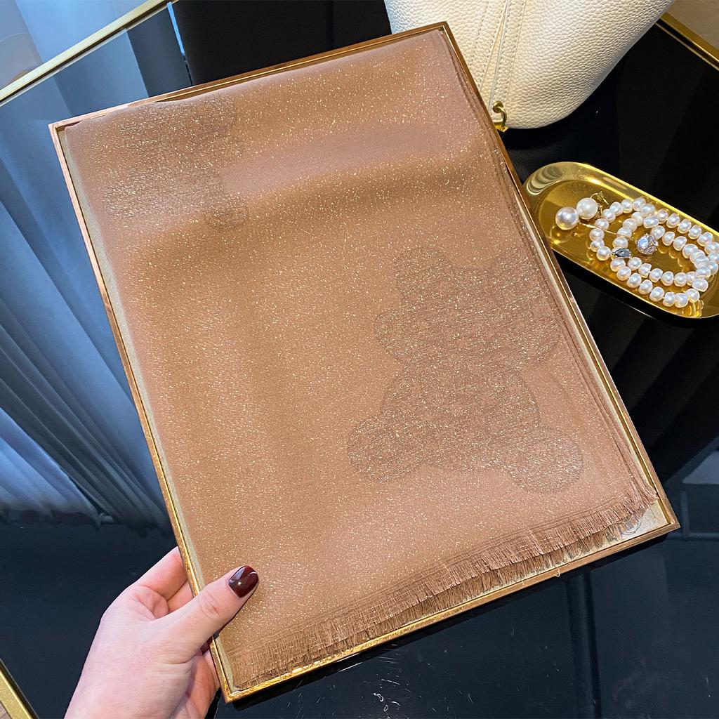 Lente en Zomer Tencel Katoen Gouden Zijde Zijden Sjaal Hoge Mode Buitenlandse Stijl Strand Sjaal Sjaal Pentagram Sjaal Vrouwen