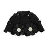 Fashion Sweet Flower Hollow Bag Hat Women's Spring and Autumn Handwoven Crochet Flower Headscarf Hat Vacation Retro Knitted Hat