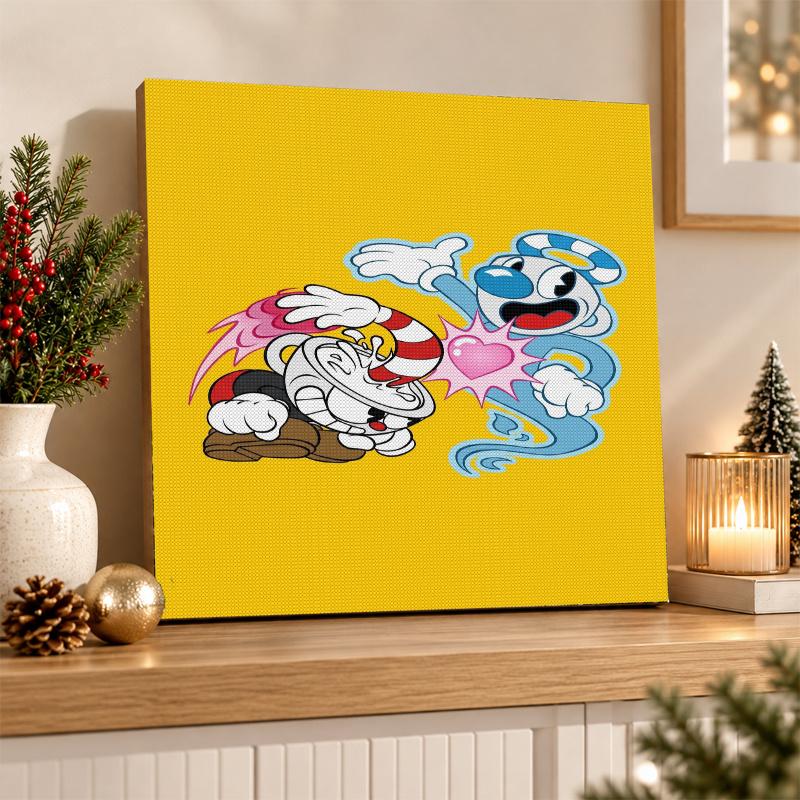 Cuphead Diamond Painting Kit 5D Full Drill DIY Diamond Mosaic Wall Art Home Decor