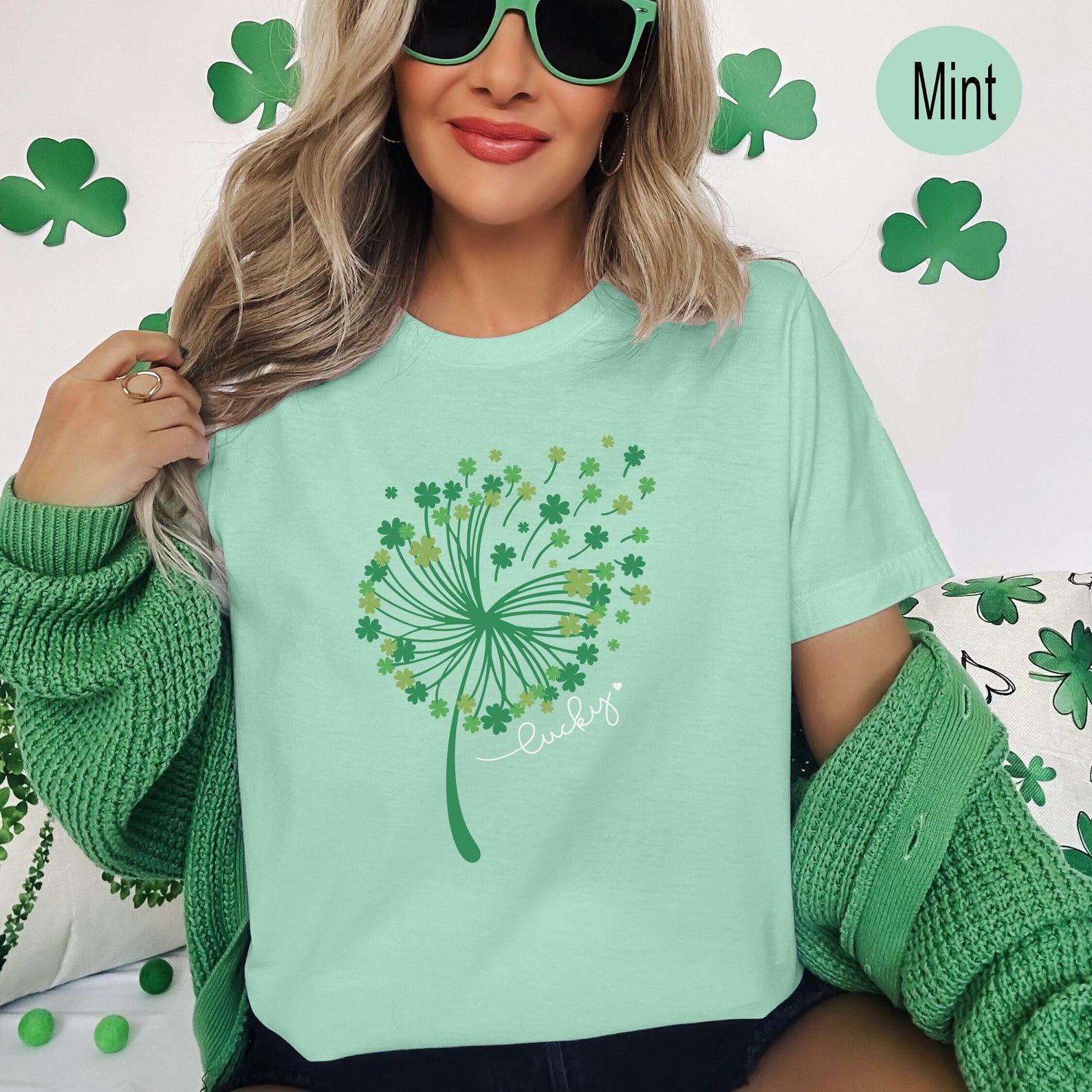 4 Leaf Clover Wish T-Shirt | Lucky St. Patrick s Day Graphic Tee S