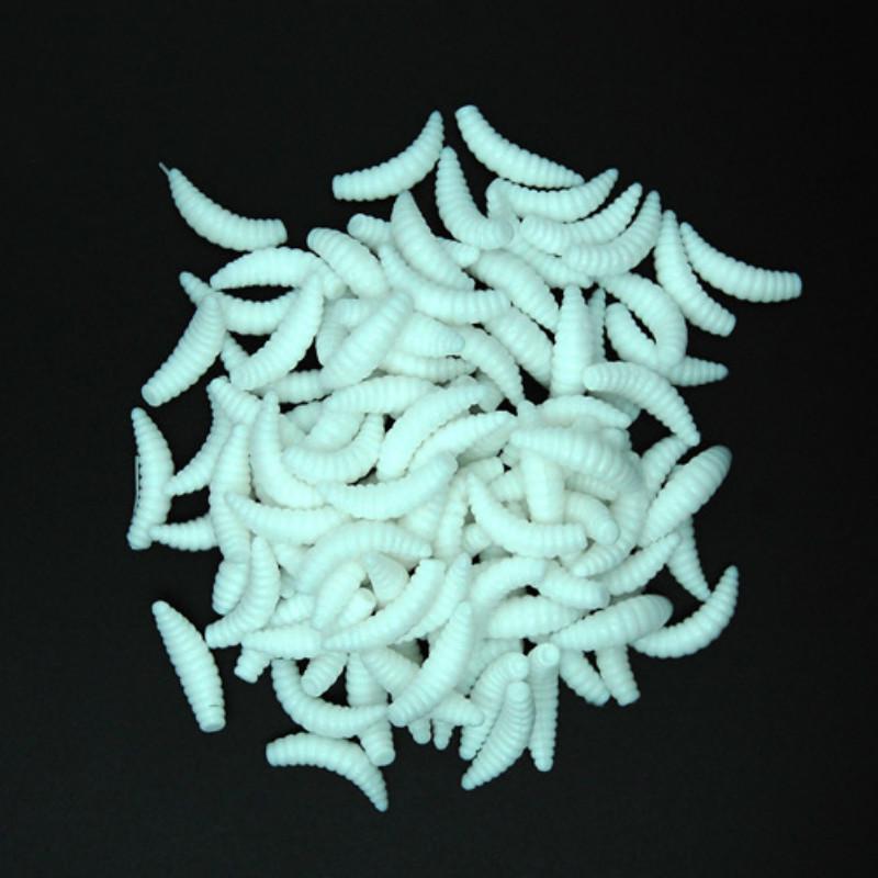 Fishing Lures Fulljion 10/50100 Pcs Lifelike Smell Glow Soft Bait Fishing Hobby