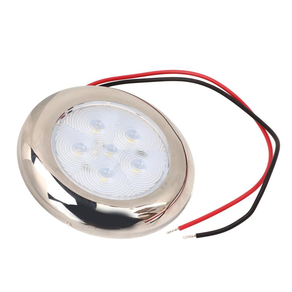 12V RV LED Ceiling Dome Light IP65 Waterproof White Lighting for Boat Camper Van Caravan Truck