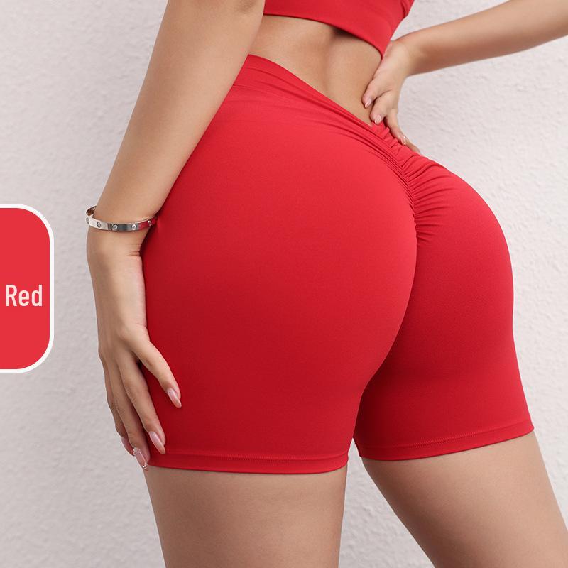 Damen Hüfthebende Yogahose - Sexy, Nahtlos, Nude, Dreiviertellang Fitnessbekleidung