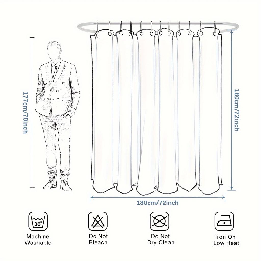 Elegant Christmas Tree with Ornaments Waterproof Shower Curtain – Perfect for Adding Festive Cheer to Your Holiday BathroomDecor