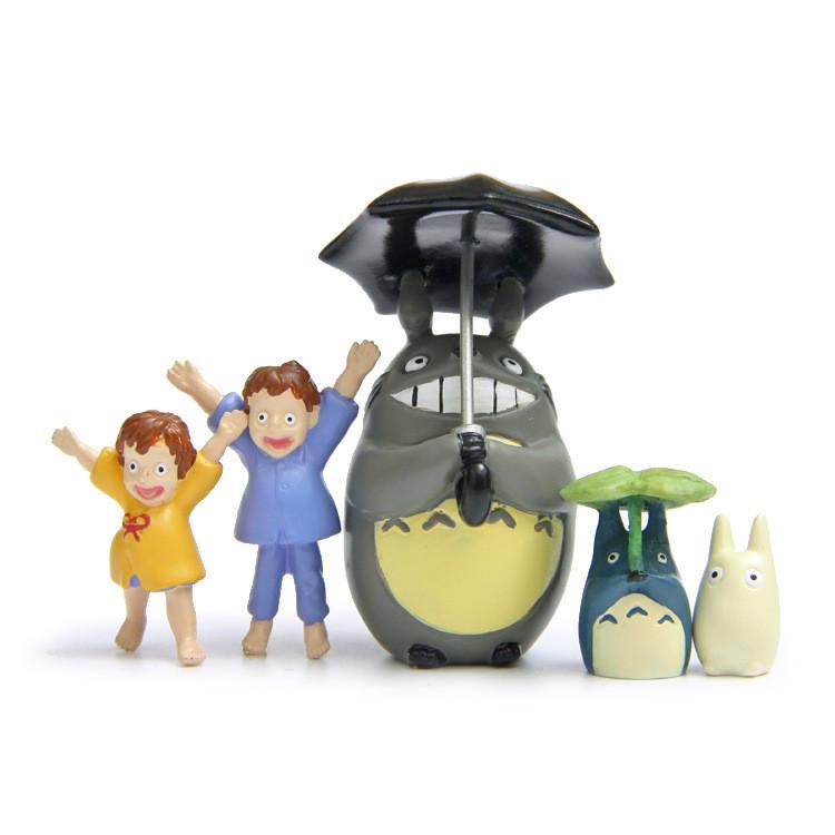 Totoro Umbrella Cute Blowing Horn Cat Pajama Girl Mini Model For Gardening Decor