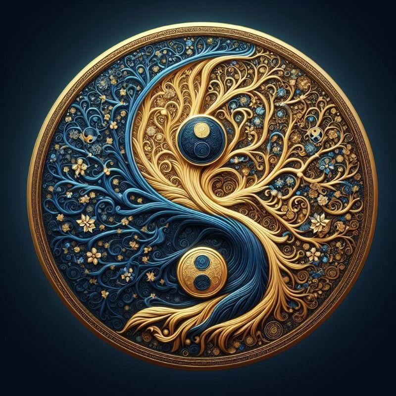 Yin Yang Taiji Metal Wall Art Decorative Sign