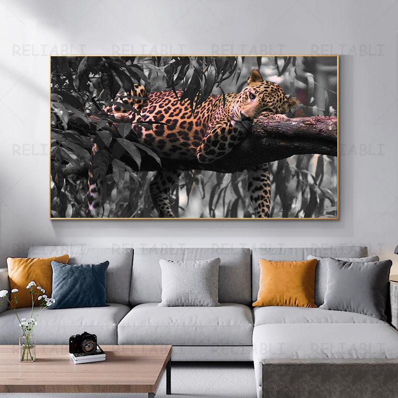 Postere și imprimeuri cu pictură pe pânză cu animale, ochi verzi, alb-negru, sufragerie, acasă, wildlife, artă de perete