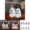 Unique Handmade Wooden Ghost Earrings Perfect For Halloween Book Lovers And Fans