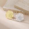 Flower of Life Brooch Pins for Women Men Stainless Steel Geometric Suit Collar Badges Jewelry Wholesale Mother's Day Amulet Gift