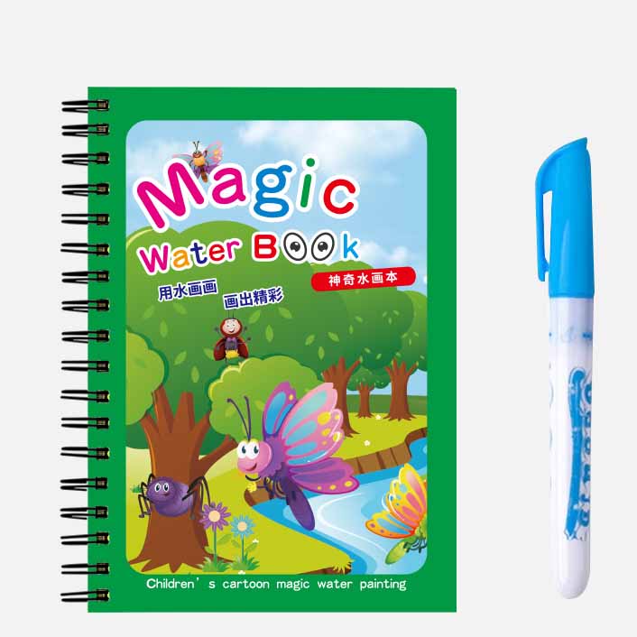 

Волшебная водная книга для рисования для детей, многоразовая игрушка-раскраска своими руками, не пачкается, не требует чернил, идеально подходит для малышей и дошкольников