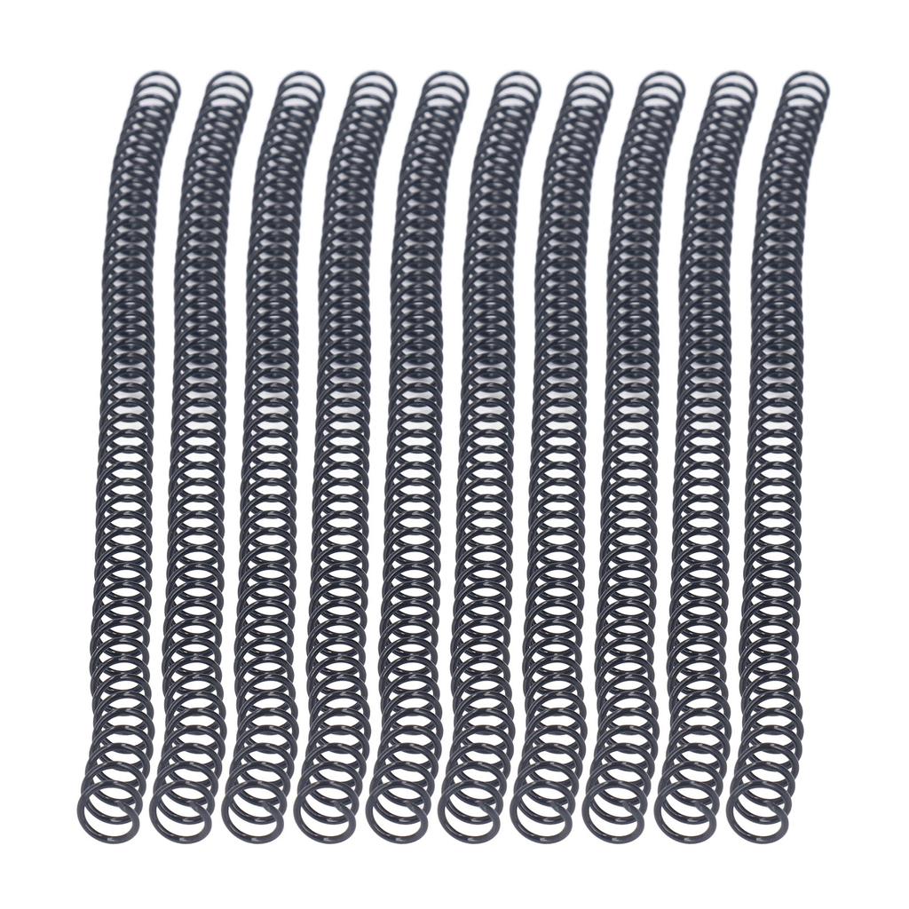 100Pcs Spiral Binding Coils Plastic Dia 9.5mm 3Celsius8in 48 Teeth 4:1 Ratio 75 Sheet Capacity for   Paper