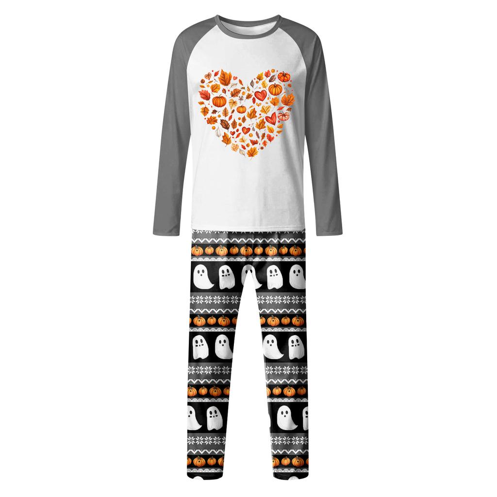 Halloween Day Prints Family Matching Long Sleeve Tops+Pants Set Family Matching Sets