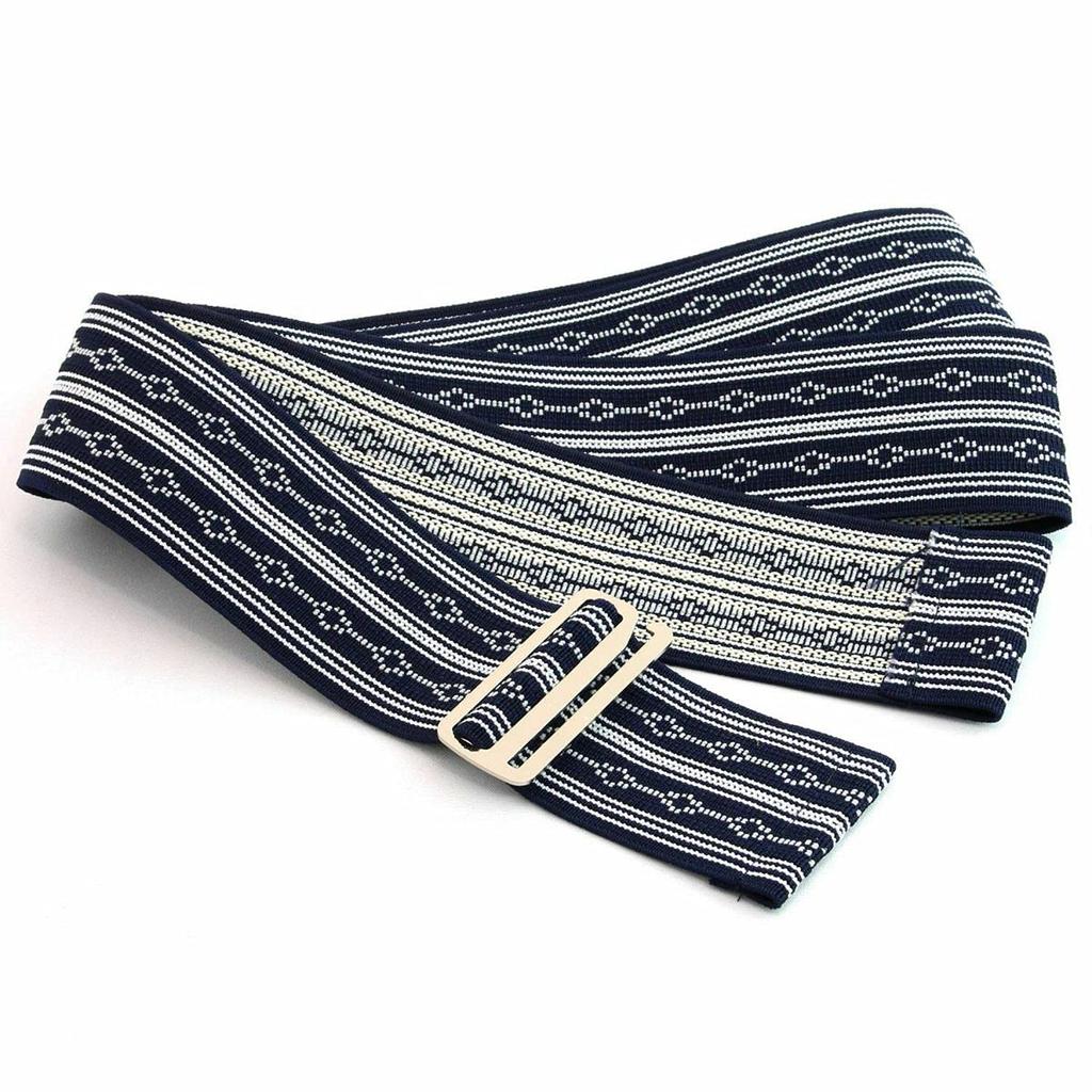 Men's Waist Belt Set of 2, Made of Elastic, Prevents Kimono and Yukata from Coming Unraveling, Made in Japan