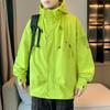 Herren Windbreaker Jacken Einfarbig Frühling Herbst Paar Outdoor Kapuzenmäntel Wasserdicht Männlich Sport Klettern Reißverschluss Oberbekleidung