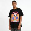Vintage Cassette Radio Print T-Shirt Unisex American Retro Style Casual Loose Crewneck Top Pure cotton T-shirt