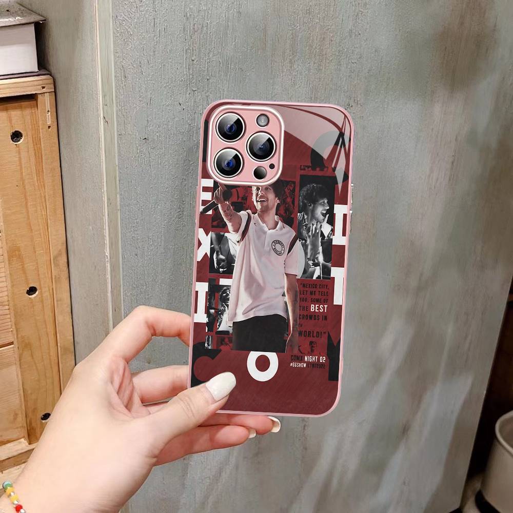 L-Luis M-Miguel Singer For IPhone 14 13 12 Mini 11 Pro XS Max X XR 14 Plus Tempered Glass Cover