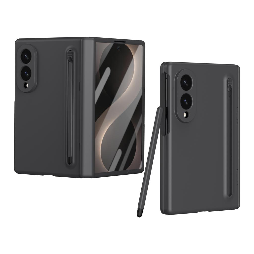 Für Samsung Galaxy Z Fold 8 Wide Case, Scharnierschutzhülle + Bildschirmschutzfolien mit Stift- und Stiftehalter