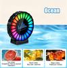 Universal Car Air Vent Freshener LED Rhythm Light RGB Sound Pickup Lamp Auto Start Stop Smart Aromatherapy Diffuser Car Interior Styling Accessories
