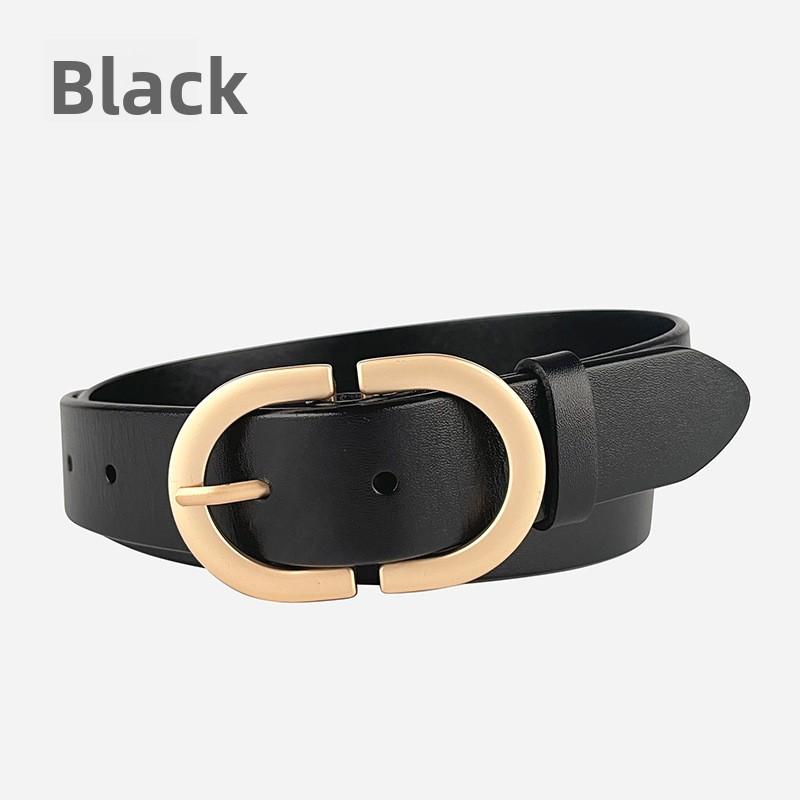 

Meier Top grain leather women s belt - minimalist and versatile, perfect for casual pants and jeans 115cm