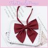 Adult Women School Uniform Bow Tie With Breathable Cotton For Office And Casual Wear