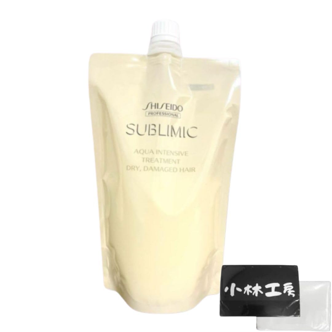 

Shiseido Professional Sublimic Aqua Intensive Treatment D 450g for Dry Hair, Refill, Damage Care, Pocket Tissue Set