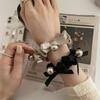 Korean Pearl Bow Hair Tie - Elegant Women's Hair Accessory 2022