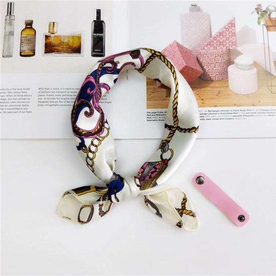 Cotton And Linen Small Square Scarf Silk Scarf Women'S Spring And Autumn New Style Artistic And Versatile Fashionable Temperament Headband Scarf