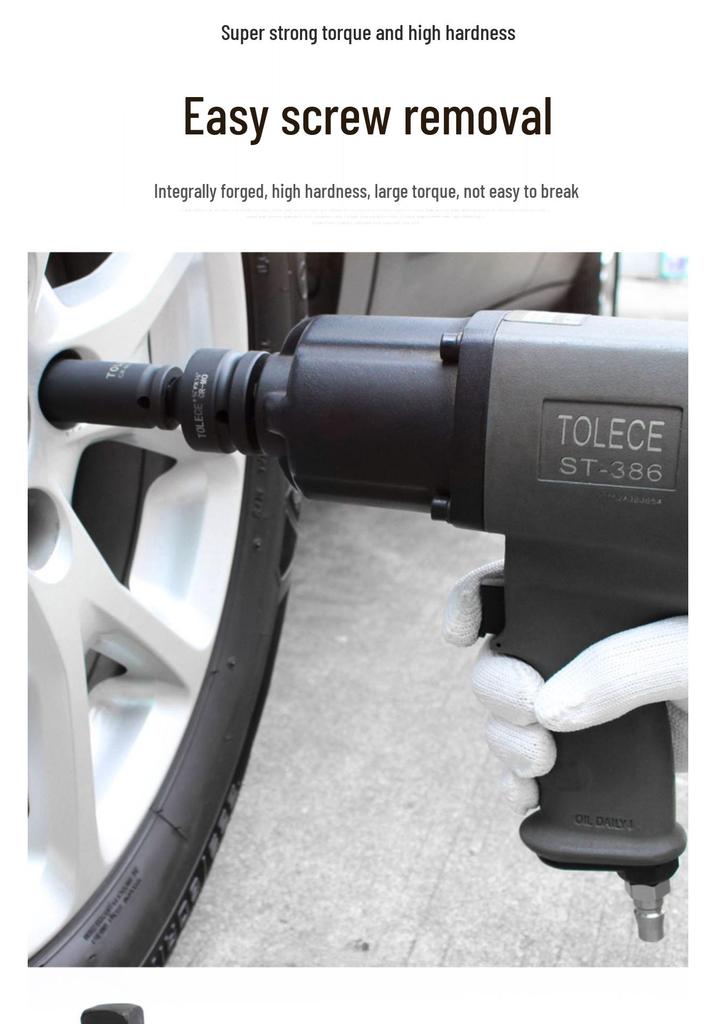 Socket Wrench Adapter: 1/2" To 3/8" To 1/4" Drive Reducer for Air Impact Wrench