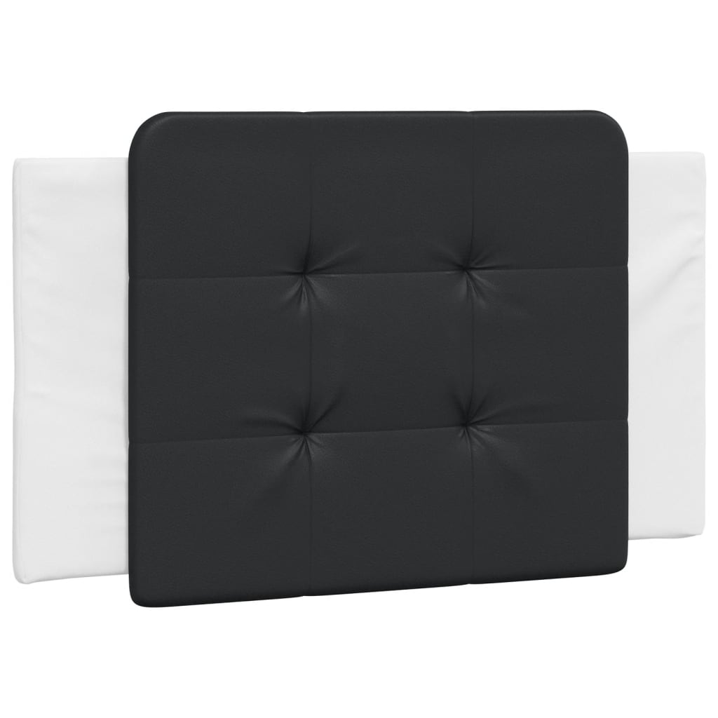 Vidaxl Poduszka Na Wezgłowie, Czarno-Biała, 80 Cm, Sztuczna Skóra