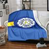 Leeds United Print Flannel Blanket High Quality Warm Comfortable Cover for All Seasons Perfect for Gifts Home Decor