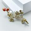 High-End Temperament White Plum Blossom Brooch Ladies Light Elegant Luxury Pins Plant Antique Floral Accessories Jewelry Gifts
