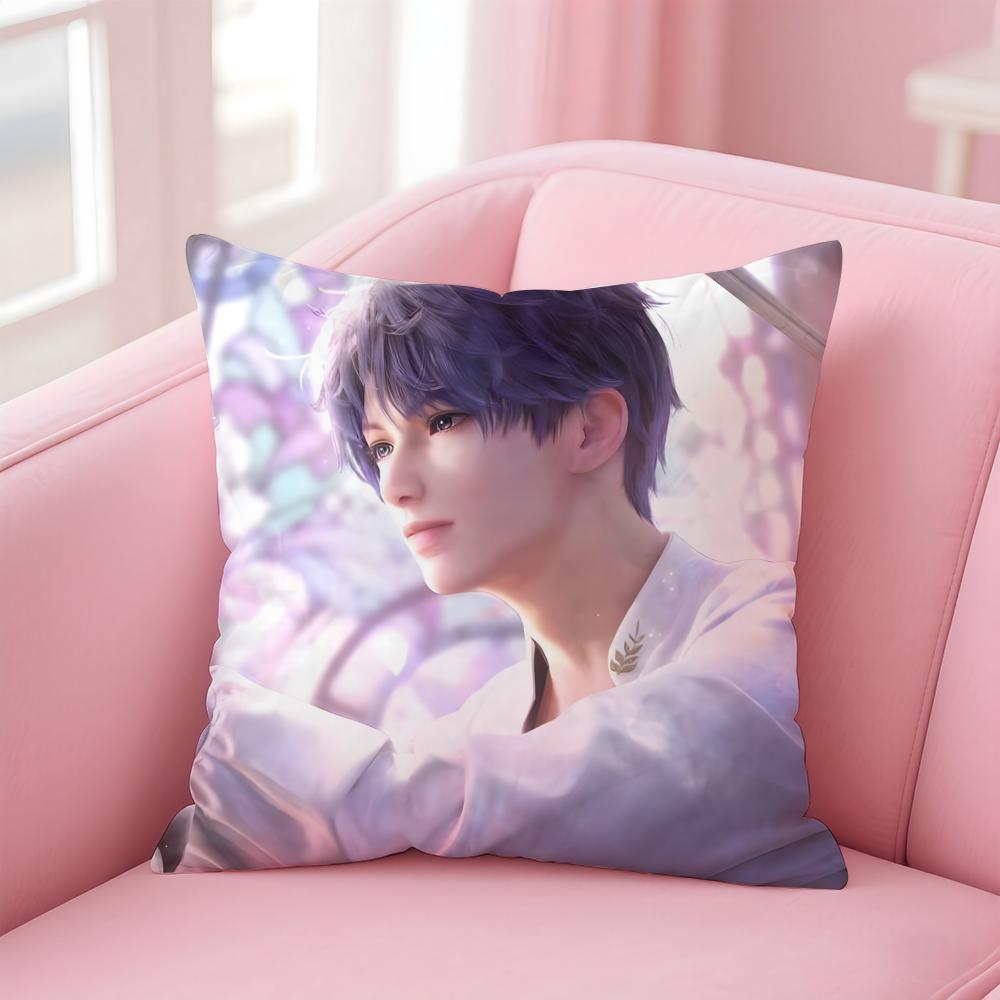 L-love and deepspace Cushion Cover Home & Car Multi-Scene Pillow Cover - Reversible, Soft & Durable for Daily Use