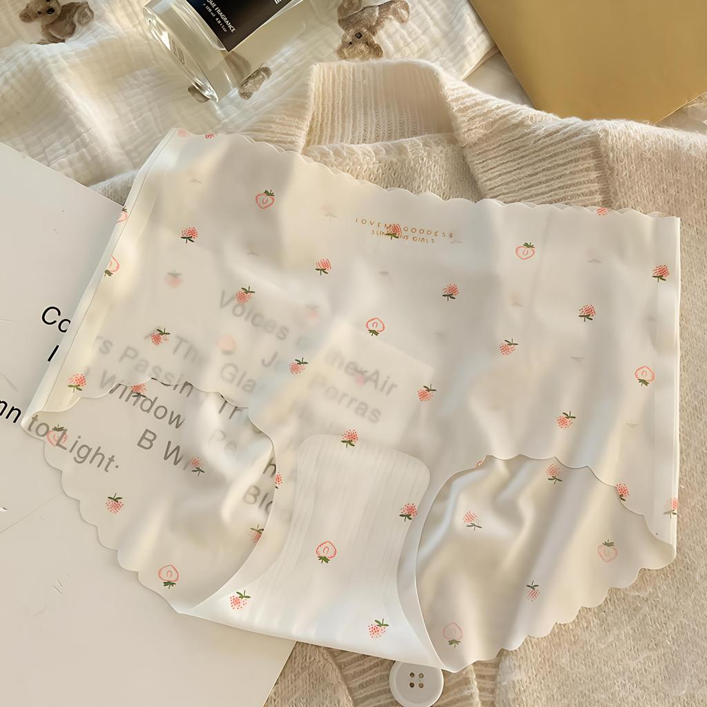 Women's Seamless Ice Silk Panties Ultra-thin Summer Underwear Bikini Underwear Panty Briefs Knickers Underwears