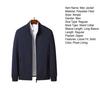 Men Jacket Stand Collar Long Sleeve Zipper Closure Windproof Jacket with Pockets Smart Temperament Men Outerwear
