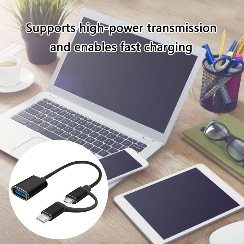 Fast Speed USB C To USB 3.0 Adapter Cable Data Transfer USB C Male To USB A Female OTG Converters for Laptops Tablets