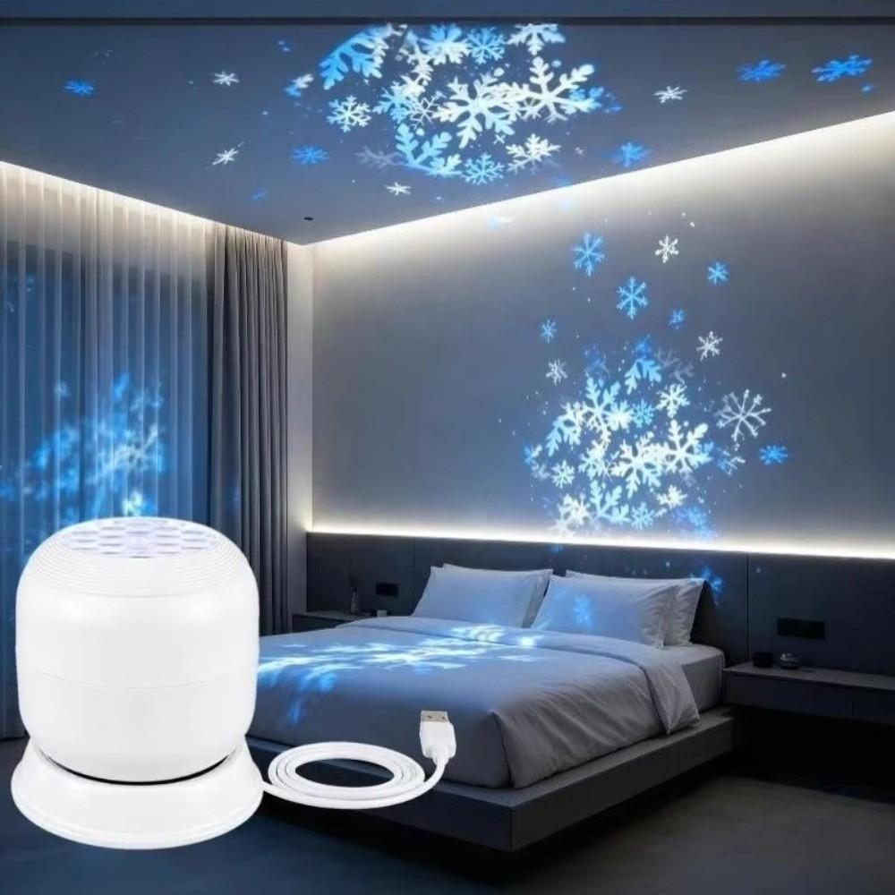 360 Degree Rotating Projection Night Light USB Powered Ocean Projector Lamp  Kids Room Decor