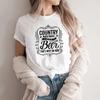 Country Musik und Bier Darum bin ich hier T-Shirt Cowboy Hemd Western T-Shirt Unisex Kurzarm Grafik T-Shirts Streetwear Tops