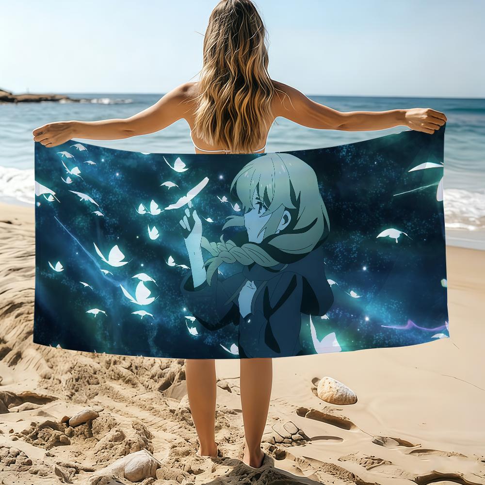 Anime S-ecrets of the Silent Witch Towel Beach Towel Oversized Quick Dry Towel Absorbent Soft Swim BeachTowels for Men Women