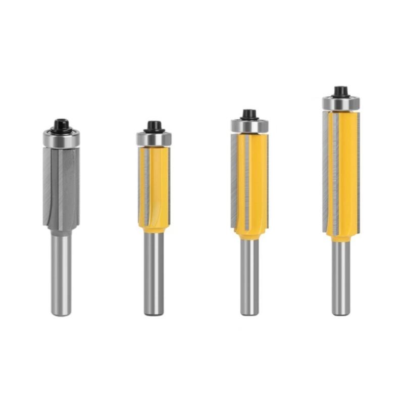 Professional Wood Trimming Router Bit 4 Flute Design High Durability Blade Enhancing Stability for Precise Wood Cutting