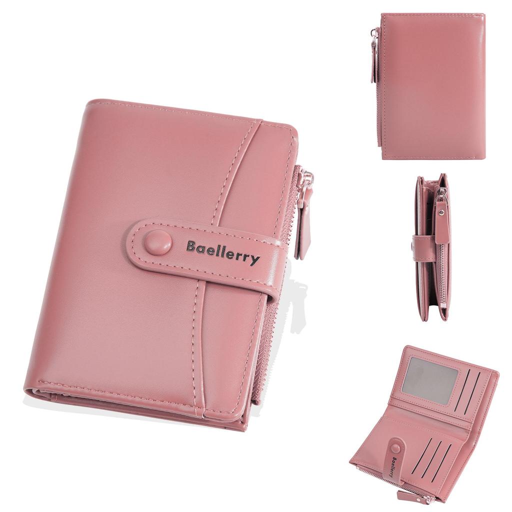 Women's Short Style Wallet: Large Capacity Multi-Card Holder & Coin Purse