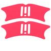 2pcs 4 in 1 Nose   Stencil Shadow Tool Reusable Silicone Shadow Template Highlighter Template for Highlighter   Lip Line Eyelash