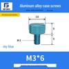 Knurled Aluminum Alloy Hand-Tightening Knob - M3M4M5M6M8 Sizes.